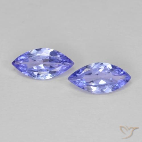 0.63ctw Natural Azul violeta tanzanita, Marquesa, VVS-VS