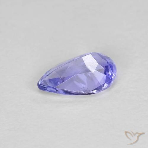 Tanzanita Azul eléctrico natural de 0.37 ct, En forma de pera, VVS