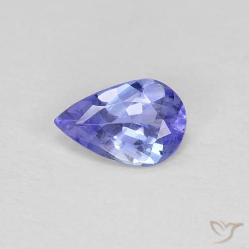 0.35ct Natural Azul violeta intenso Tanzanita, En forma de pera, VS