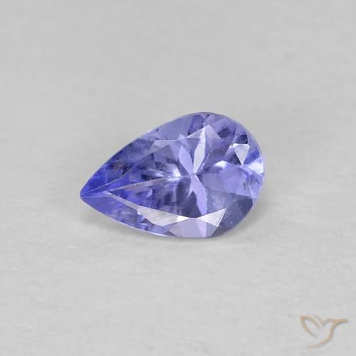 0.36ct Natural Azul violeta intenso Tanzanita, En forma de pera, VVS-VS