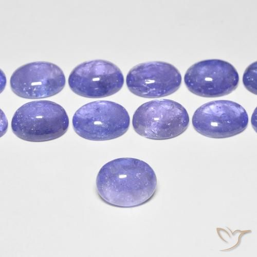 3.33ct Natural Azul violeta intenso tanzanita, Ovalada, Transparente