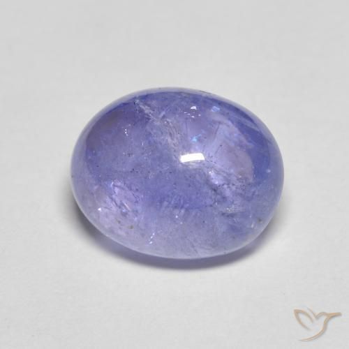 Tanzanita Azul plateado natural de 4.05 ct, Ovalada, Transparente