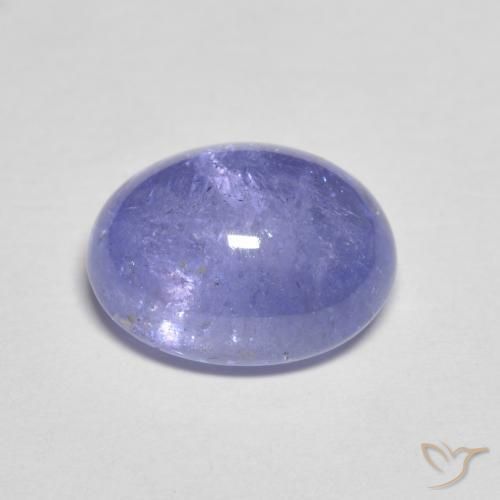 Tanzanita Azul plateado natural de 4.05 ct, Ovalada, Transparente