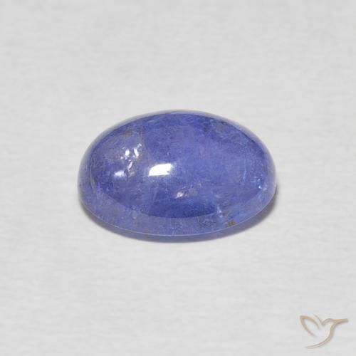 Tanzanita Celeste natural de 2.60 ct, Ovalada, Transparente