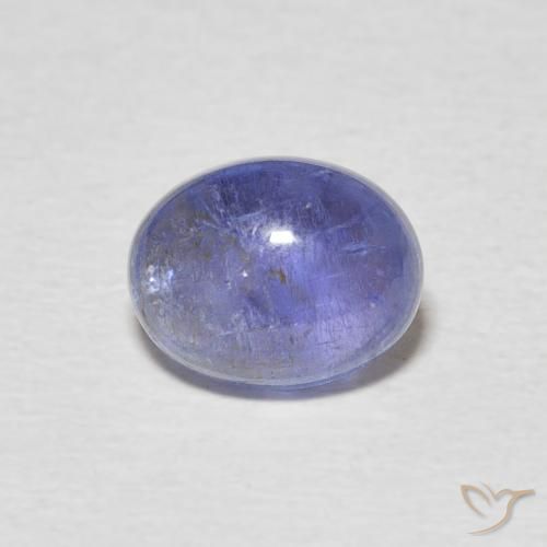 2.42ct Natural Azul violeta intenso tanzanita, Ovalada, Transparente