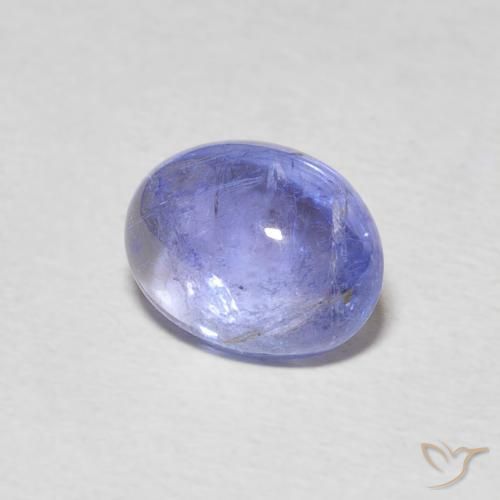 Tanzanita Azul violeta intenso natural de 2.45 ct, Ovalada, Transparente