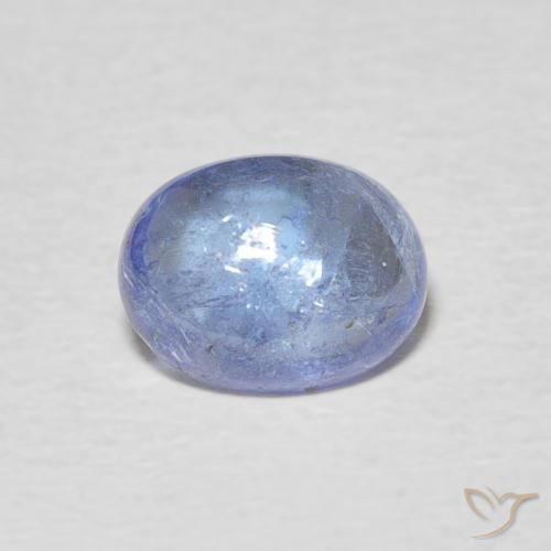 1.63ct Natural Azul marino claro tanzanita, Ovalada, Transparente