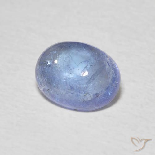 Tanzanita Azul marino claro natural de 1.63 ct, Ovalada, Transparente