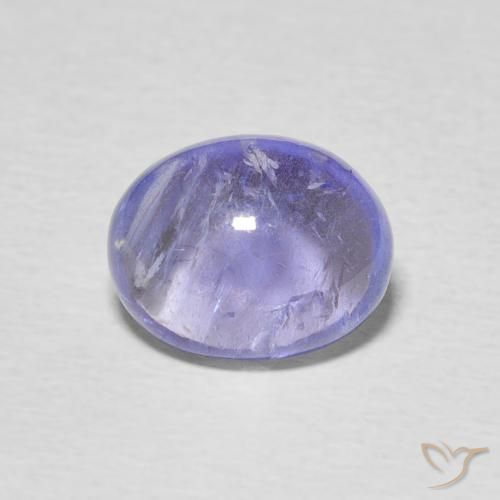 3.45ct Natural Azul violeta intenso tanzanita, Ovalada, Transparente