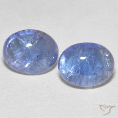 6.95ctw Natural Azul violeta claro tanzanita, Ovalada, Transparente
