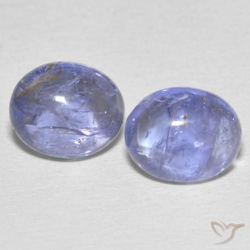 7.21ctw Natural Azul púrpura claro tanzanita, Ovalada, Transparente