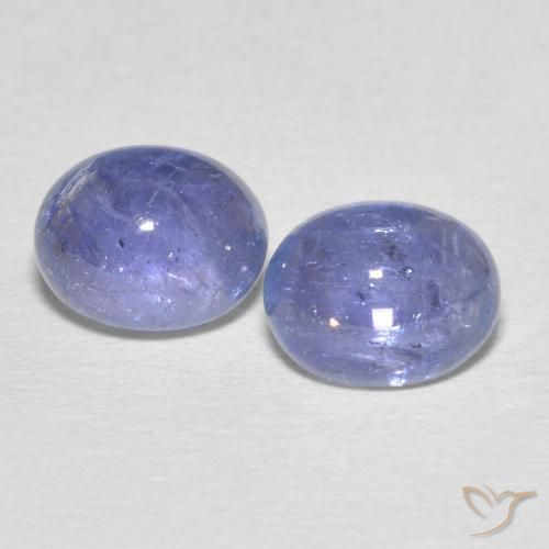 5.94ctw Natural Azul claro tanzanita, Ovalada, Transparente