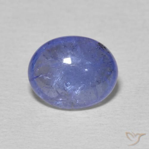 2.01ct Natural Azul violeta intenso tanzanita, Ovalada, Transparente