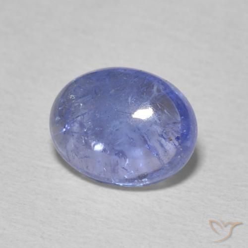Tanzanita Azul pastel natural de 2.12 ct, Ovalada, Transparente