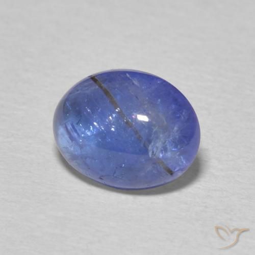 Tanzanita Azul púrpura intenso natural de 2.08 ct, Ovalada, Transparente