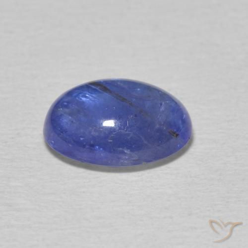 Tanzanita Azul púrpura intenso natural de 2.08 ct, Ovalada, Transparente