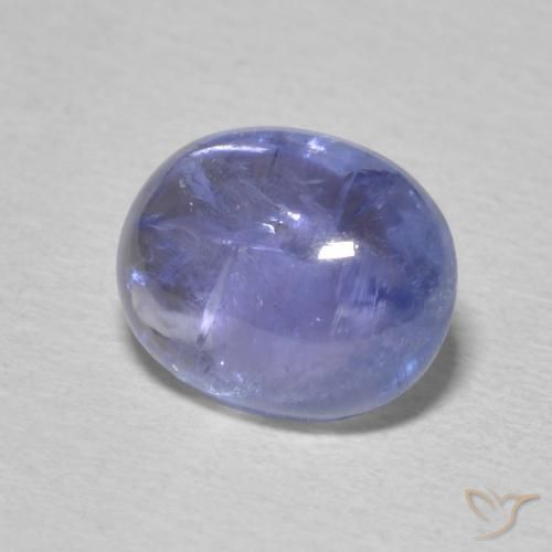 Tanzanita Azul violeta natural de 3.78 ct, Ovalada, Transparente