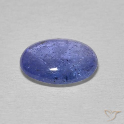 Tanzanita Azul violeta intenso natural de 2.40 ct, Ovalada, Transparente