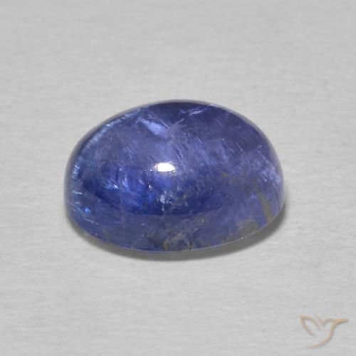 Tanzanita Azul violeta intenso natural de 2.99 ct, Ovalada, Transparente
