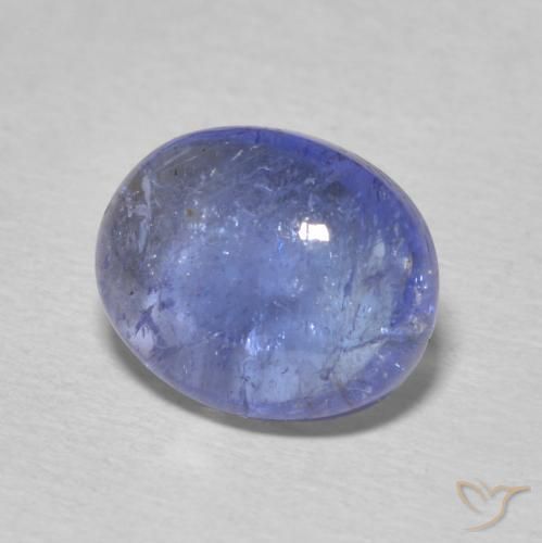 Tanzanita Azul oscuro natural de 3.62 ct, Ovalada, Transparente