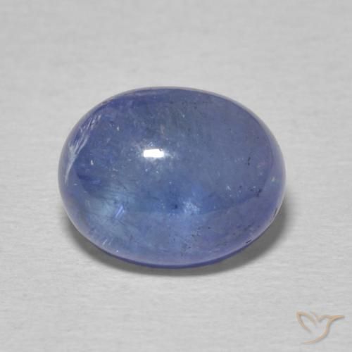 4.08ct Natural Celeste tanzanita, Ovalada, Transparente