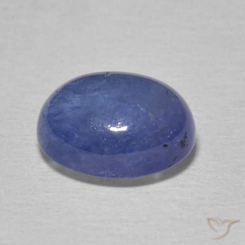 Tanzanita Celeste natural de 4.08 ct, Ovalada, Transparente