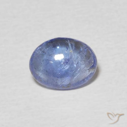 1.22ct Natural Azul claro tanzanita, Ovalada, Transparente