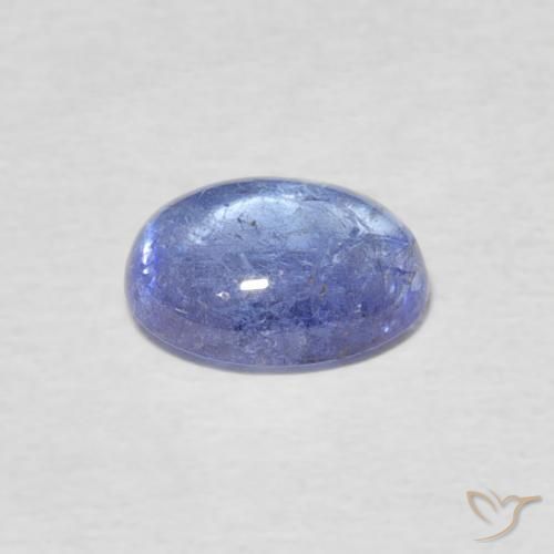 Tanzanita Azul púrpura claro natural de 1.53 ct, Ovalada, Transparente