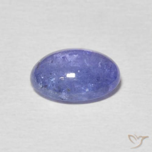 Tanzanita Azul violeta intenso natural de 2.10 ct, Ovalada, Transparente