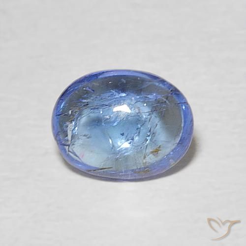 1.33ct Natural Azul violeta claro tanzanita, Ovalada, Transparente
