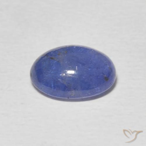 Tanzanita Azul violeta intenso natural de 2.39 ct, Ovalada, Translúcido
