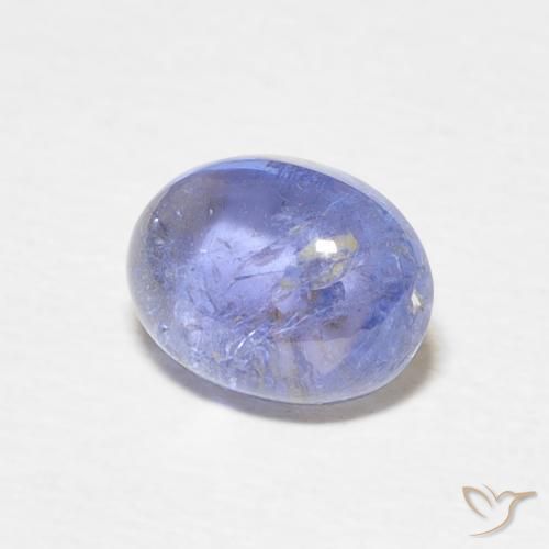 Tanzanita Azul violeta natural de 1.82 ct, Ovalada, Transparente