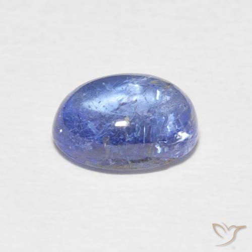 Tanzanita Azul violeta natural de 1.82 ct, Ovalada, Transparente