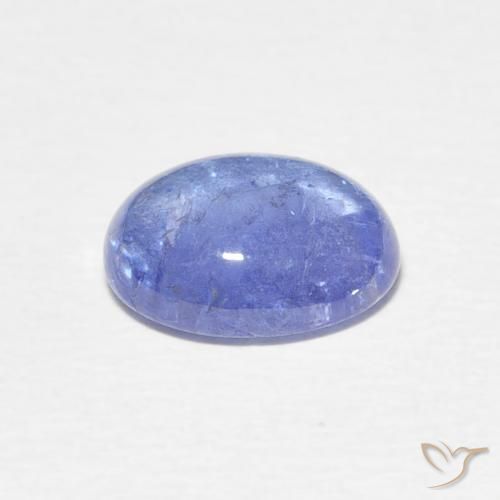 Tanzanita Azul violeta claro natural de 2.37 ct, Ovalada, Transparente