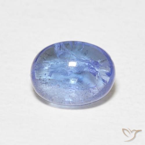 1.63ct Natural Azul claro tanzanita, Ovalada, Transparente