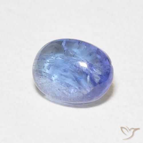 Tanzanita Azul claro natural de 1.63 ct, Ovalada, Transparente