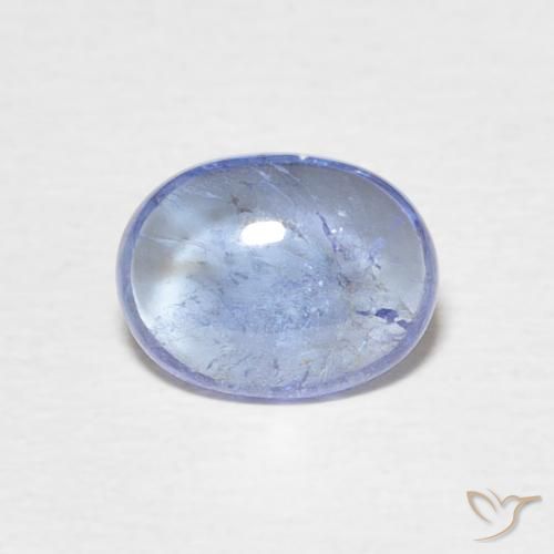 1.29ct Natural Celeste tanzanita, Ovalada, Transparente