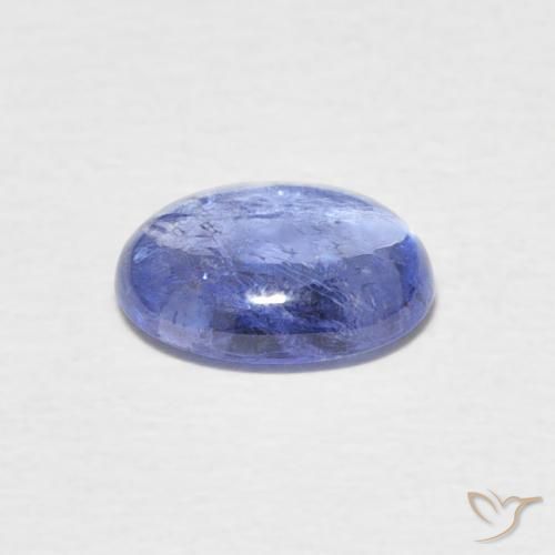 Tanzanita Celeste natural de 1.29 ct, Ovalada, Transparente