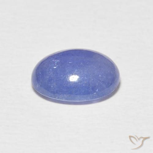 Tanzanita Azul violeta intenso natural de 2.19 ct, Ovalada, Translúcido