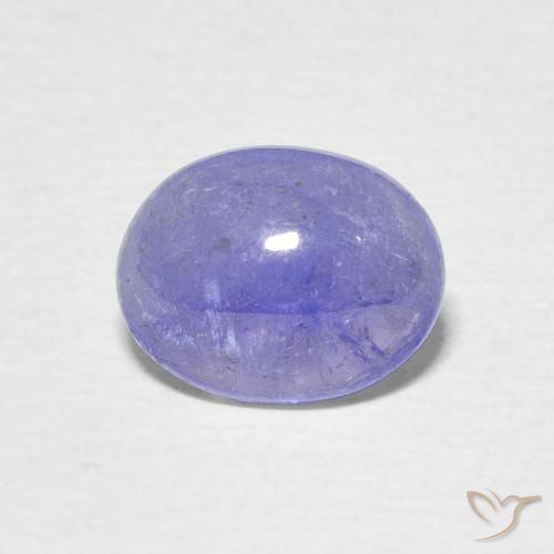 2.00ct Natural Azul pastel tanzanita, Ovalada, Transparente