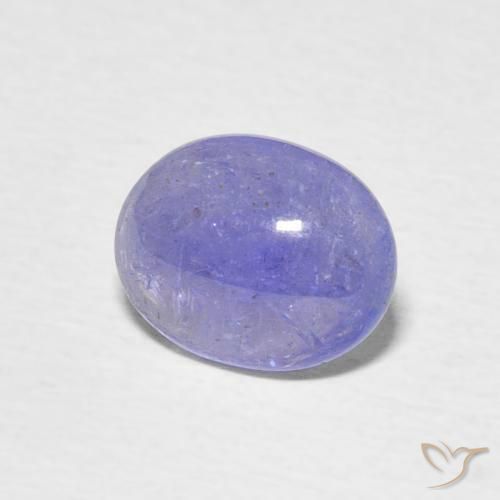 Tanzanita Azul pastel natural de 2.00 ct, Ovalada, Transparente