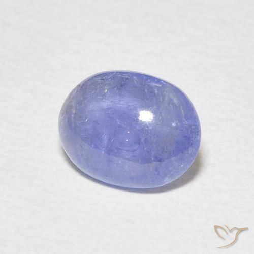 Tanzanita Azul pastel natural de 2.10 ct, Ovalada, Transparente