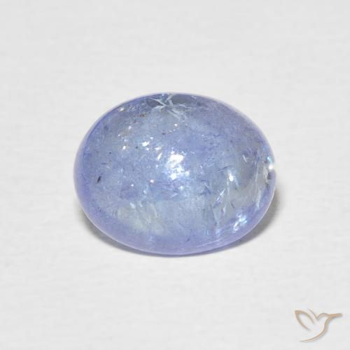 3.48ct Natural Azul pastel tanzanita, Ovalada, Transparente