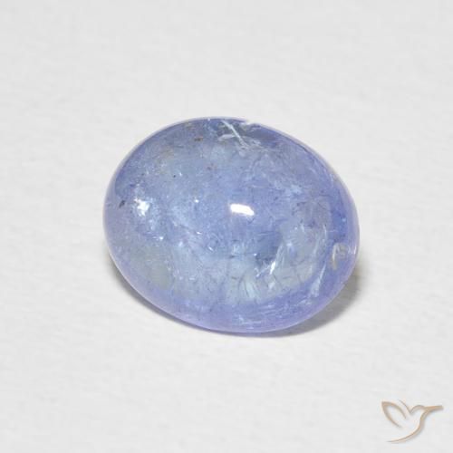 Tanzanita Azul pastel natural de 3.48 ct, Ovalada, Transparente