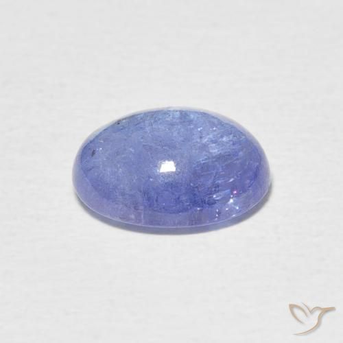 Tanzanita Azul pastel natural de 3.48 ct, Ovalada, Transparente