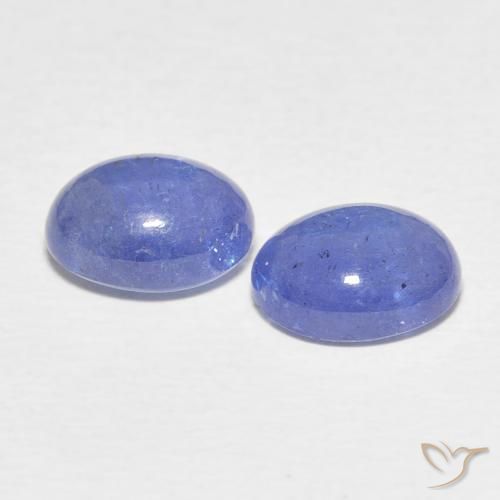 Gemas de Tanzanita Azul claro natural de 5.35 ct, Ovalada, Translúcido