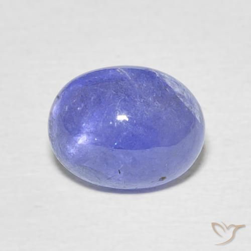 2.49ct Natural Azul violeta intenso tanzanita, Ovalada, Translúcido