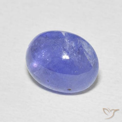 Tanzanita Azul violeta intenso natural de 2.49 ct, Ovalada, Translúcido