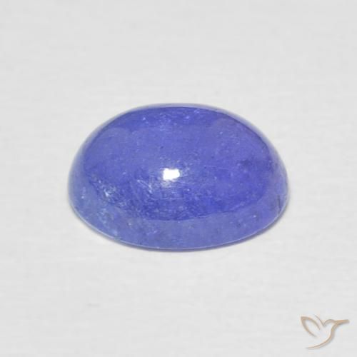 Tanzanita Azul violeta intenso natural de 2.49 ct, Ovalada, Translúcido