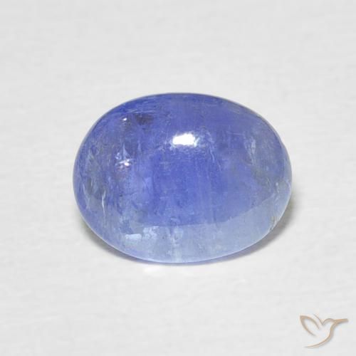 1.69ct Natural Azul intenso tanzanita, Ovalada, Translúcido